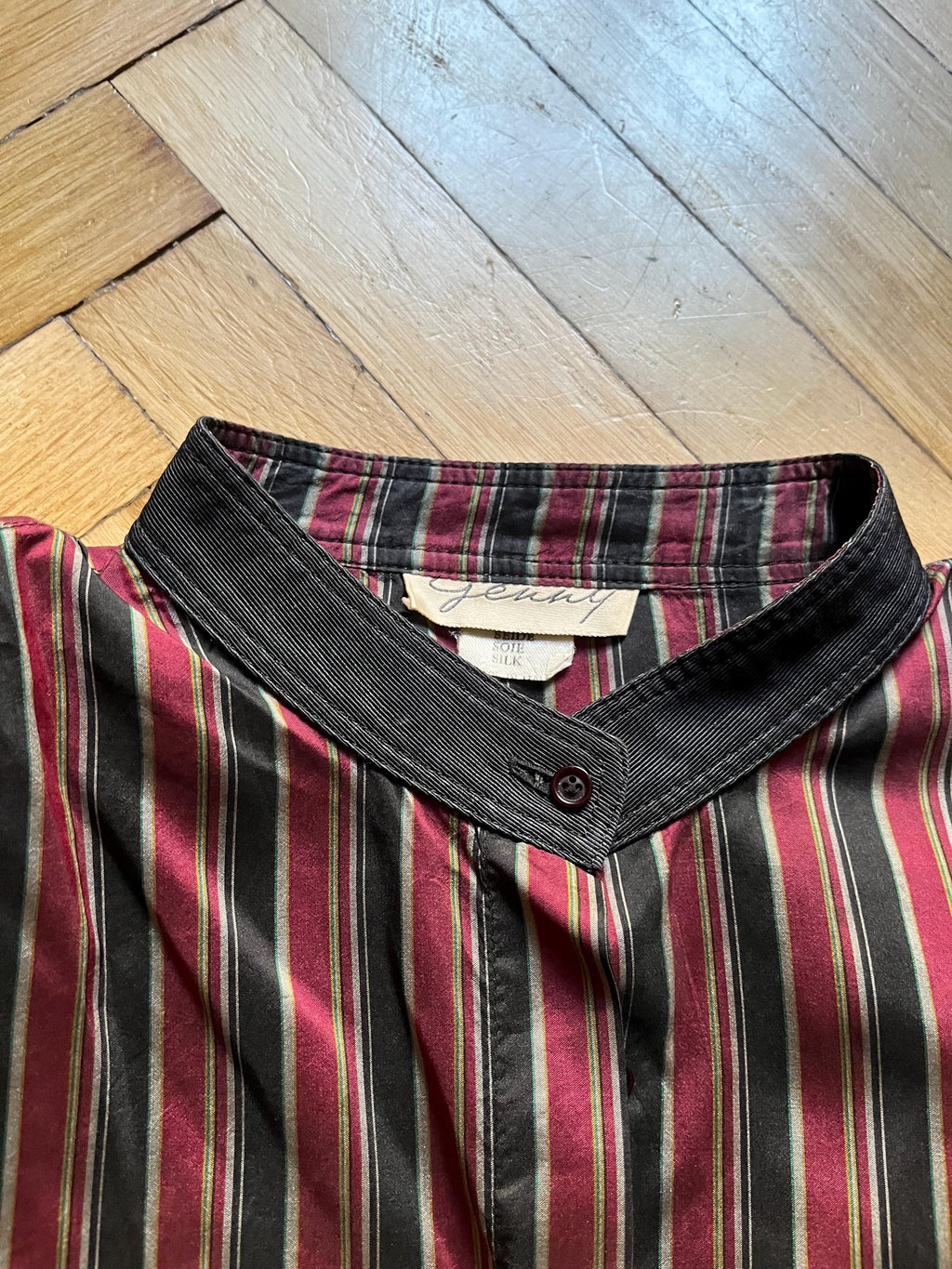 Genny vintage silk striped shirt