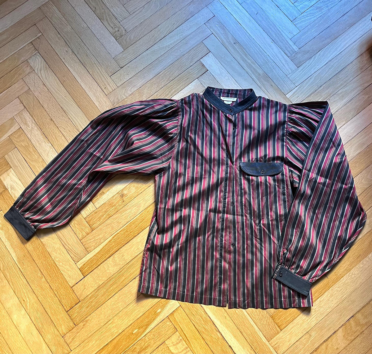 Genny vintage silk striped shirt