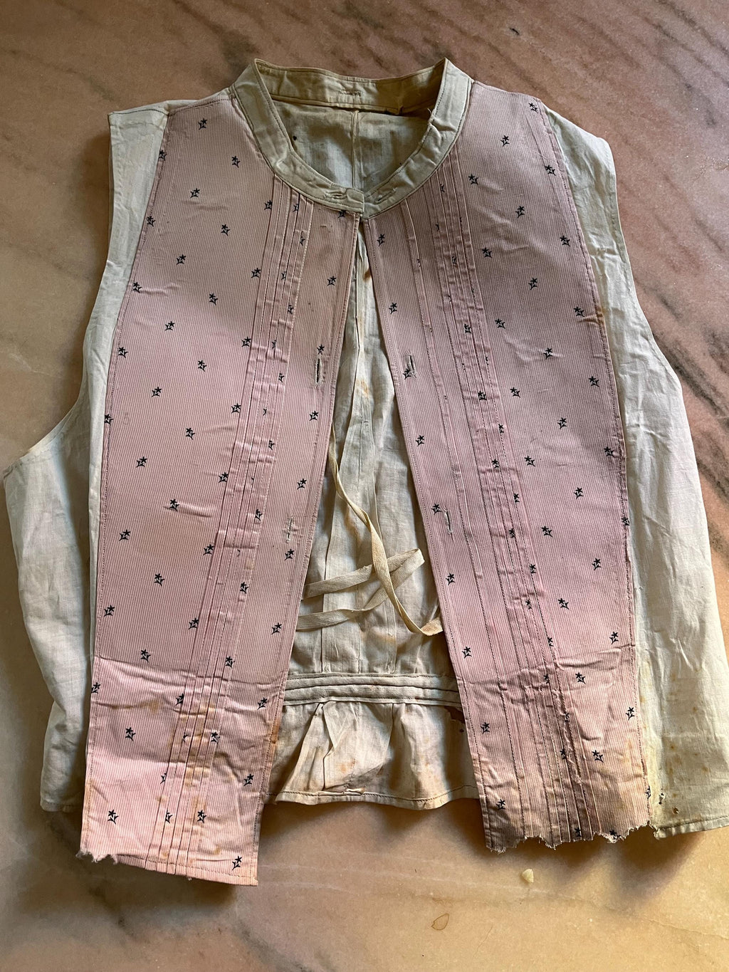 Davantino di camicia anni ’30 in cotone