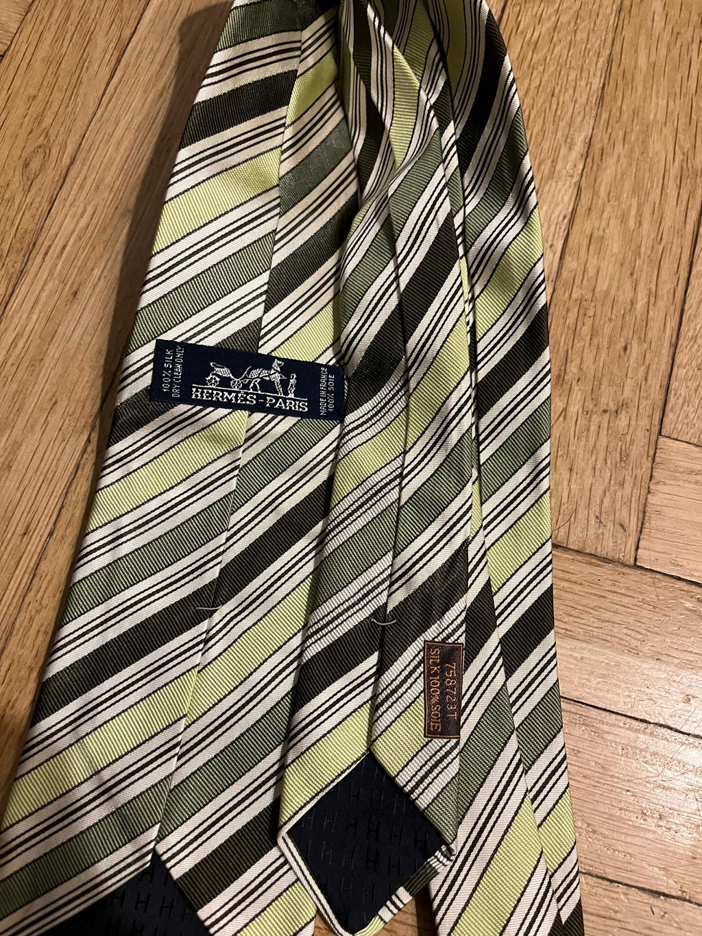 Hermès vintage striped tie