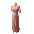 Silk pink long nightgown 1960