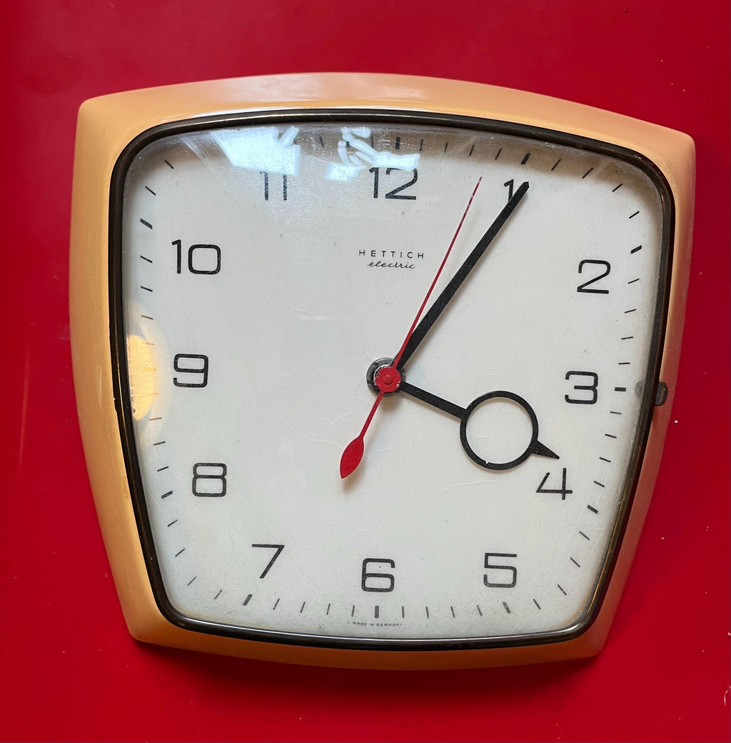 Orologio da parete Hettich Electric in ceramica anni ’60