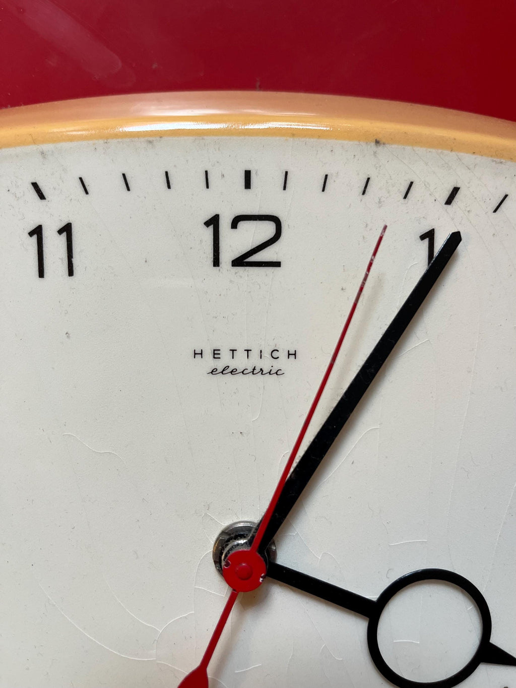 Orologio da parete Hettich Electric in ceramica anni ’60