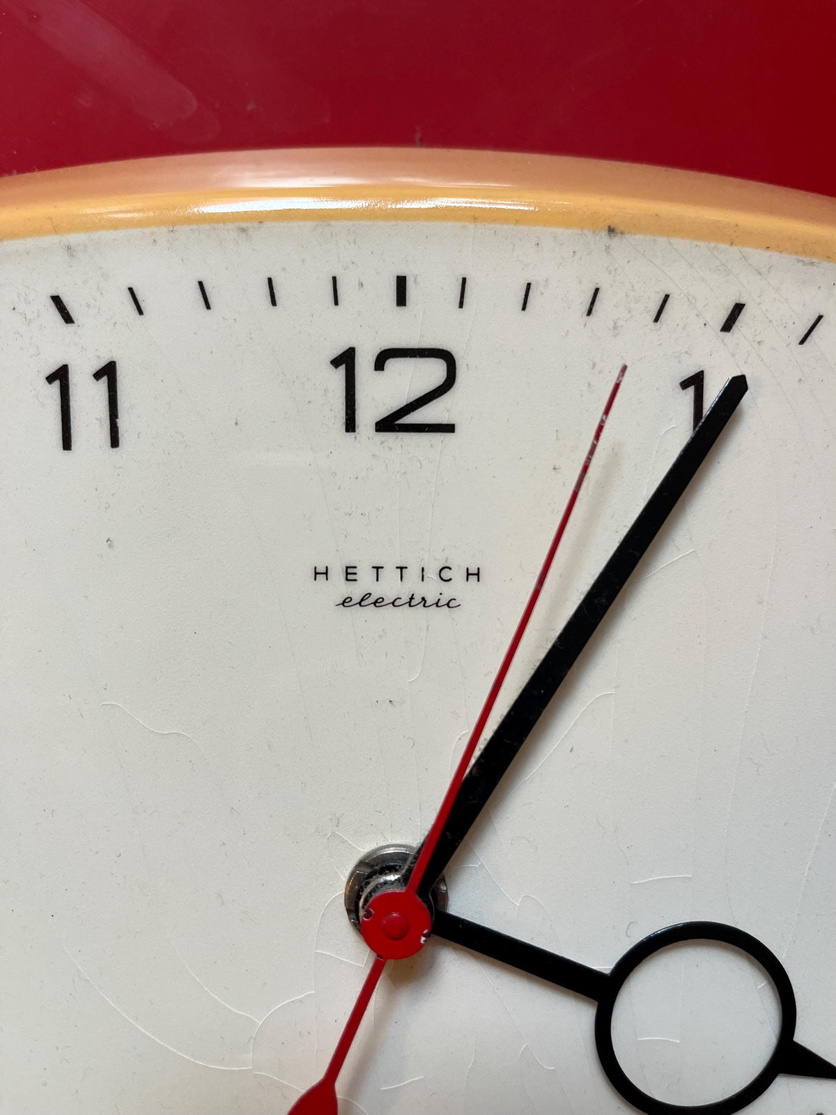 Orologio da parete Hettich Electric in ceramica anni ’60