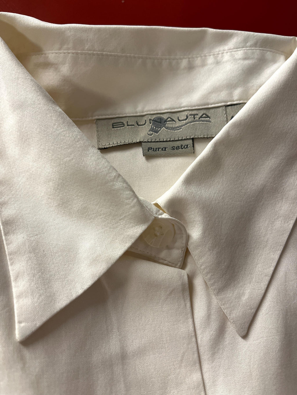 Pigiama in seta bianca Blunauta Made in Italy anni ’90