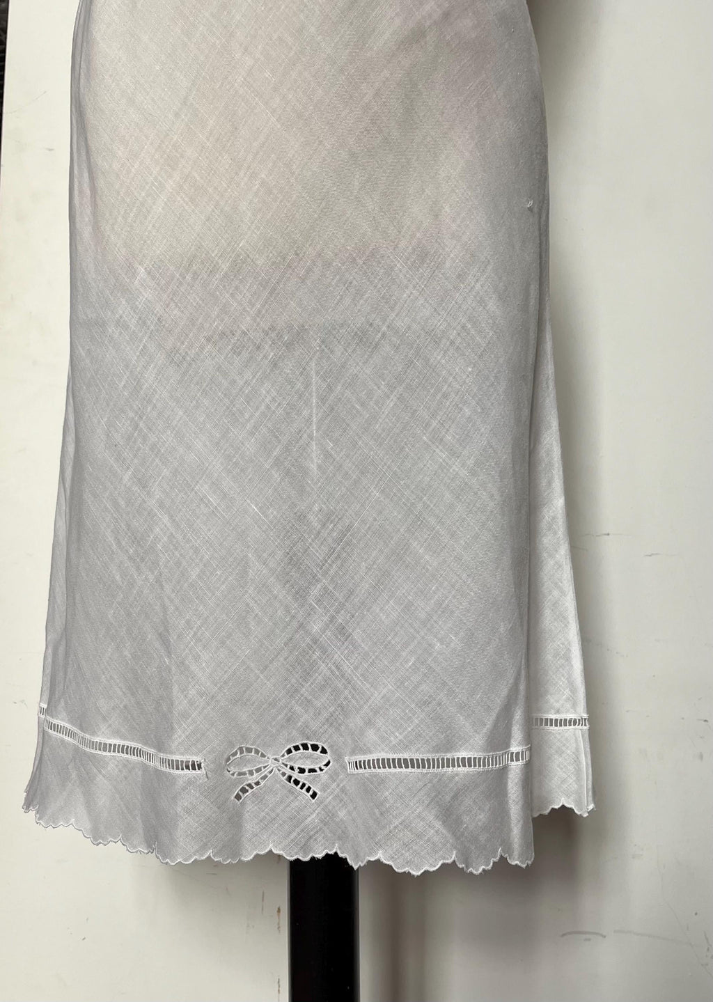 Vintage linen ‘'70 white skirt
