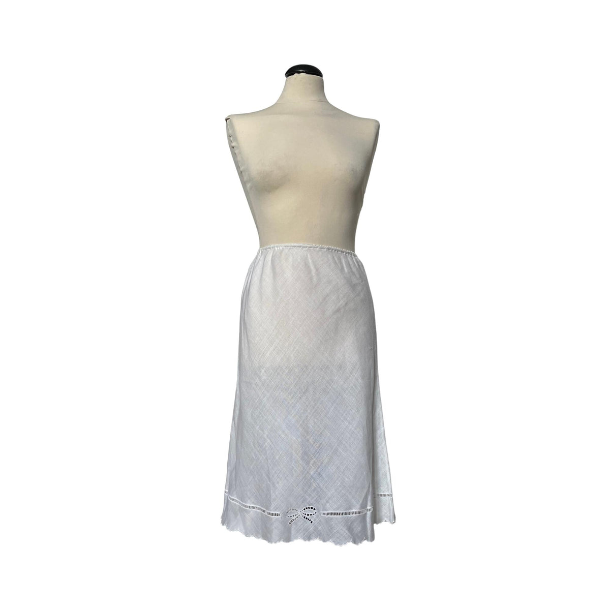 Vintage linen ‘'70 white skirt