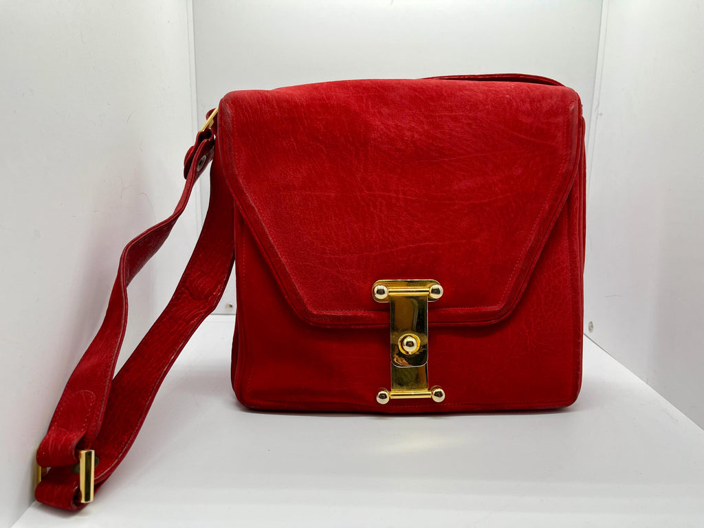 Carlotta  Borsa Carlotta in pelle rossa— anni ’70