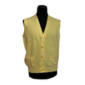 Yellow Geelong  Gilet da uomo Stivaleria Savoia in lana gialla Super Geelong — anni ’90