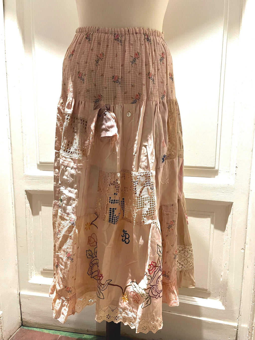 Gonna Boho patchwork fatta a mano