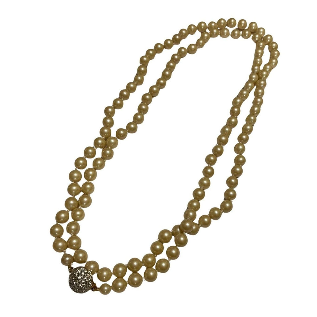 Vintage 1970s Freshwater Pearl long Necklace