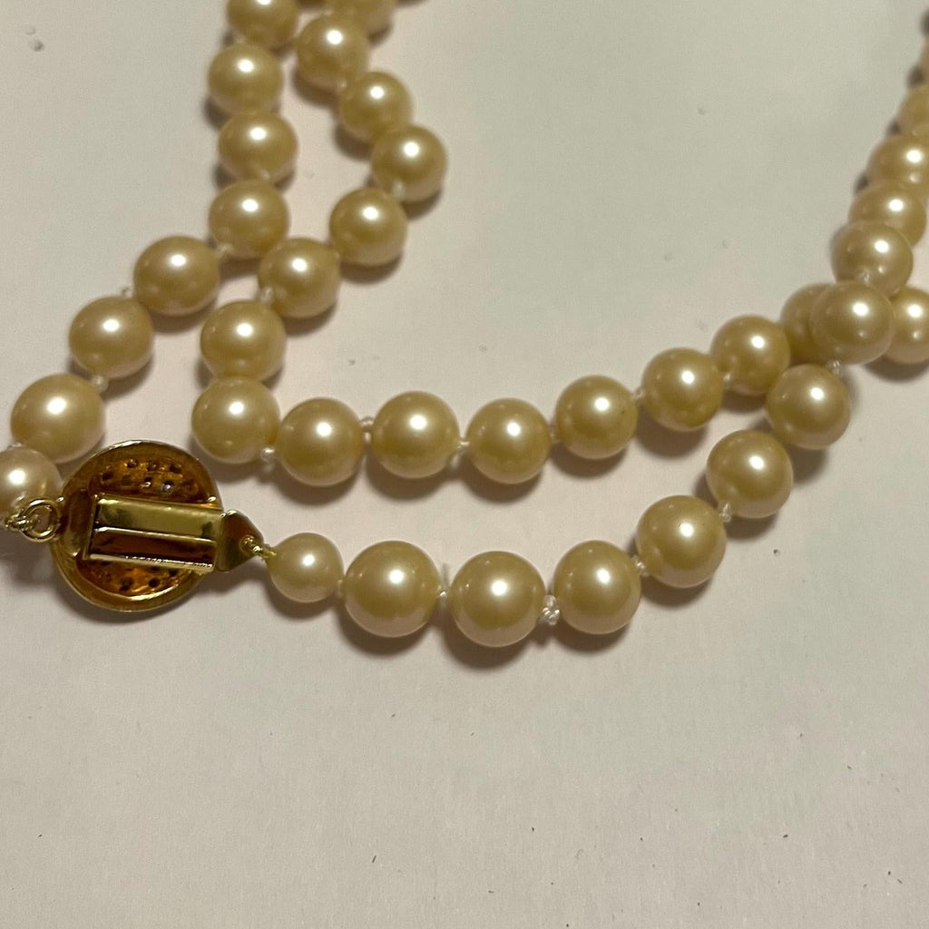 Vintage 1970s Freshwater Pearl long Necklace