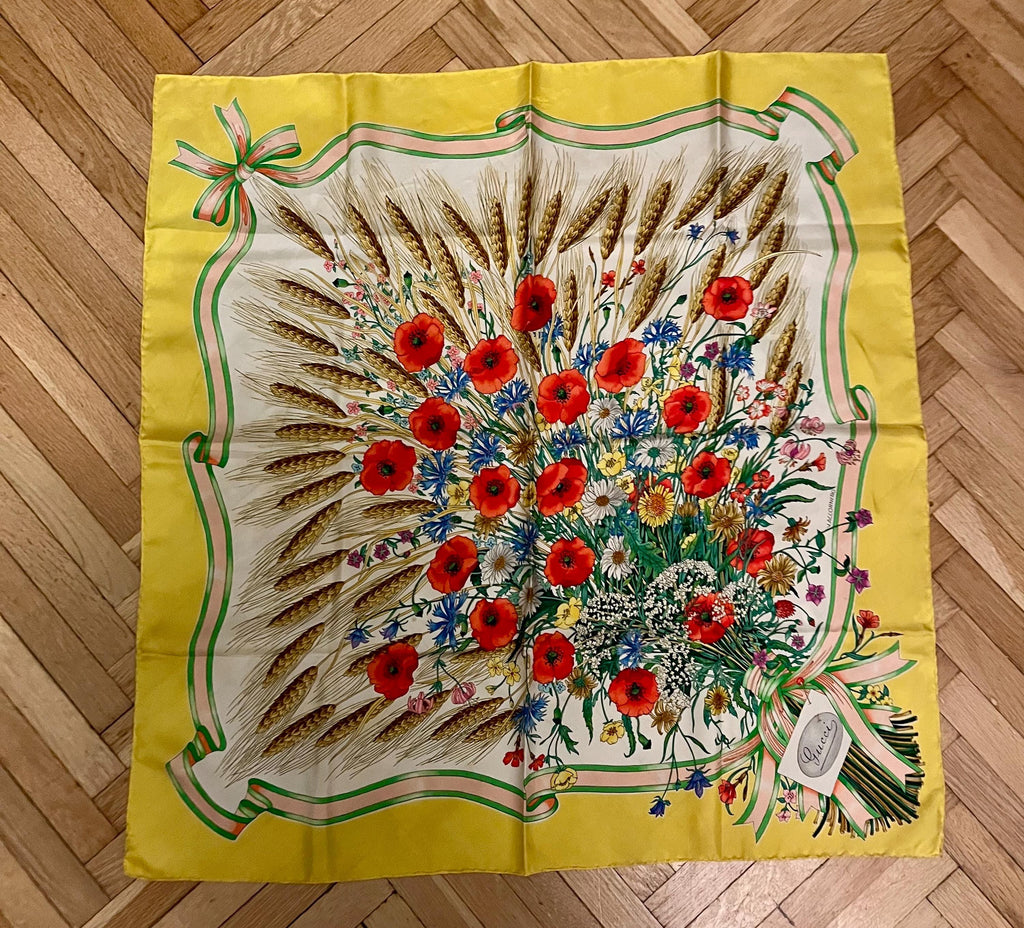 Foulard Gucci 1970 firmato Accornero