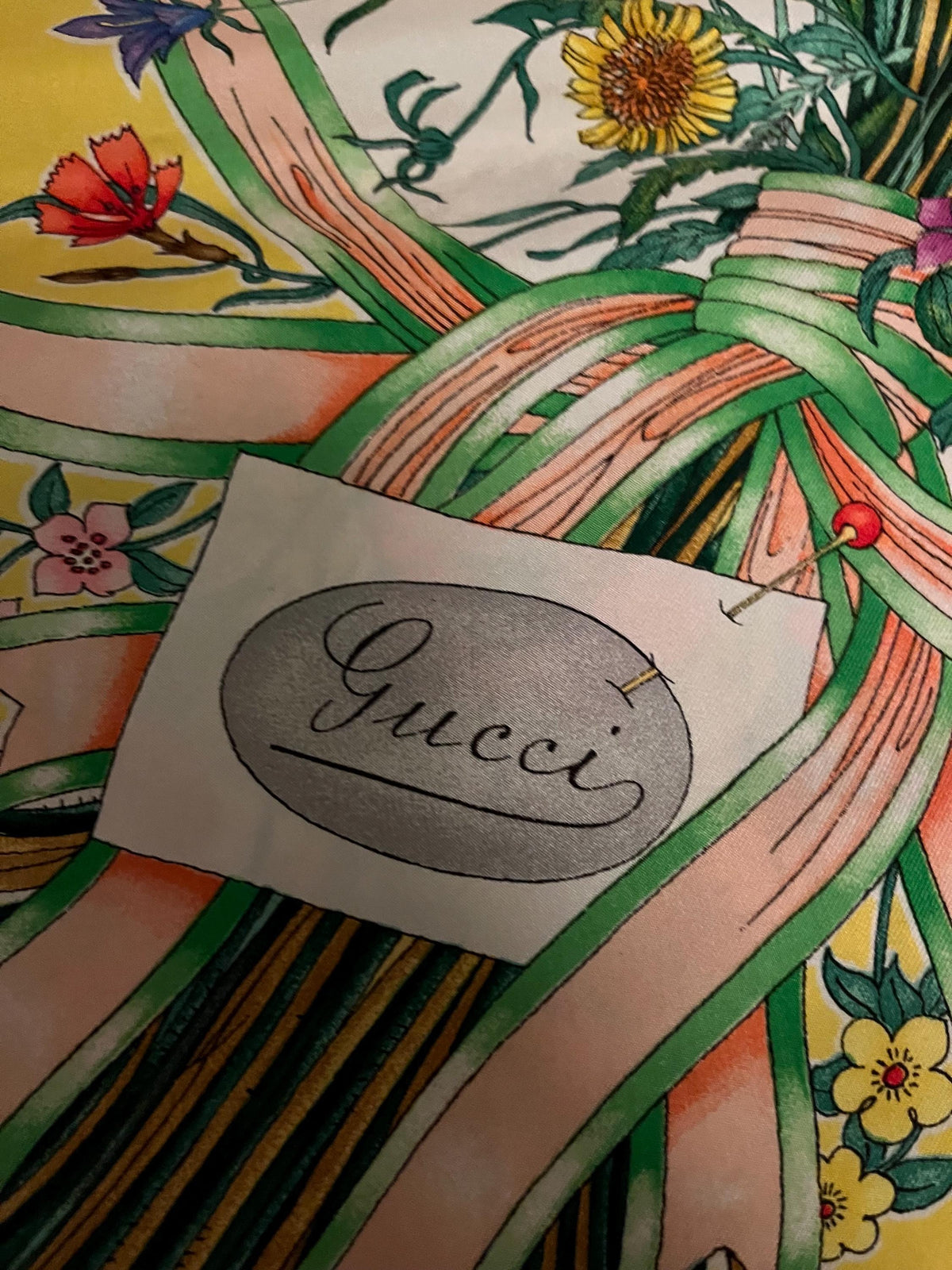 Foulard Gucci 1970 firmato Accornero