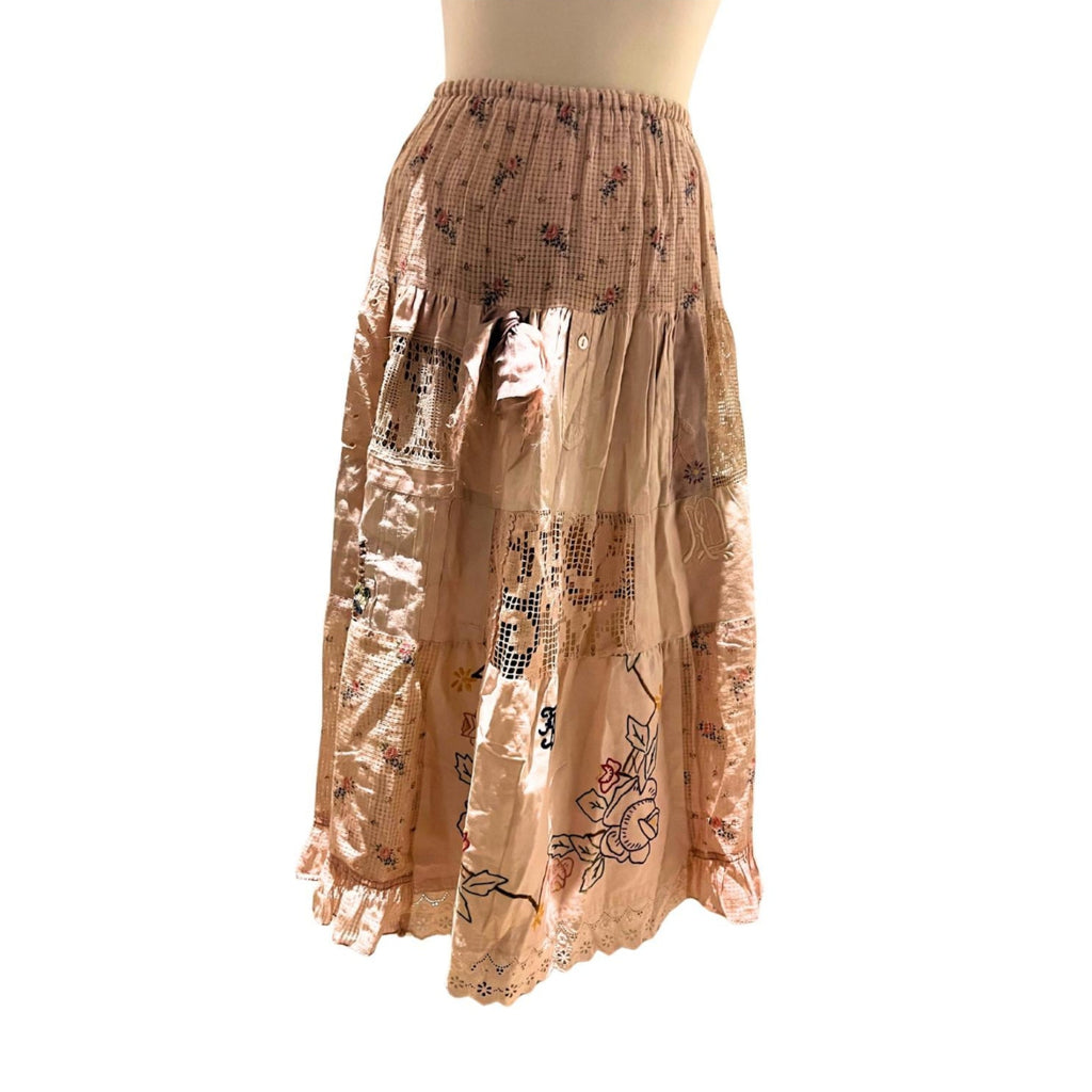 Gonna Boho patchwork fatta a mano