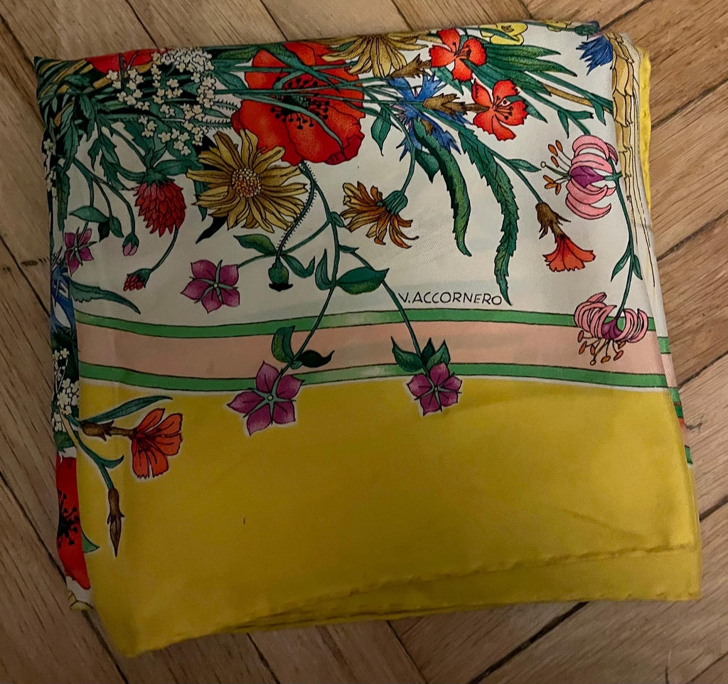 Foulard Gucci 1970 firmato Accornero