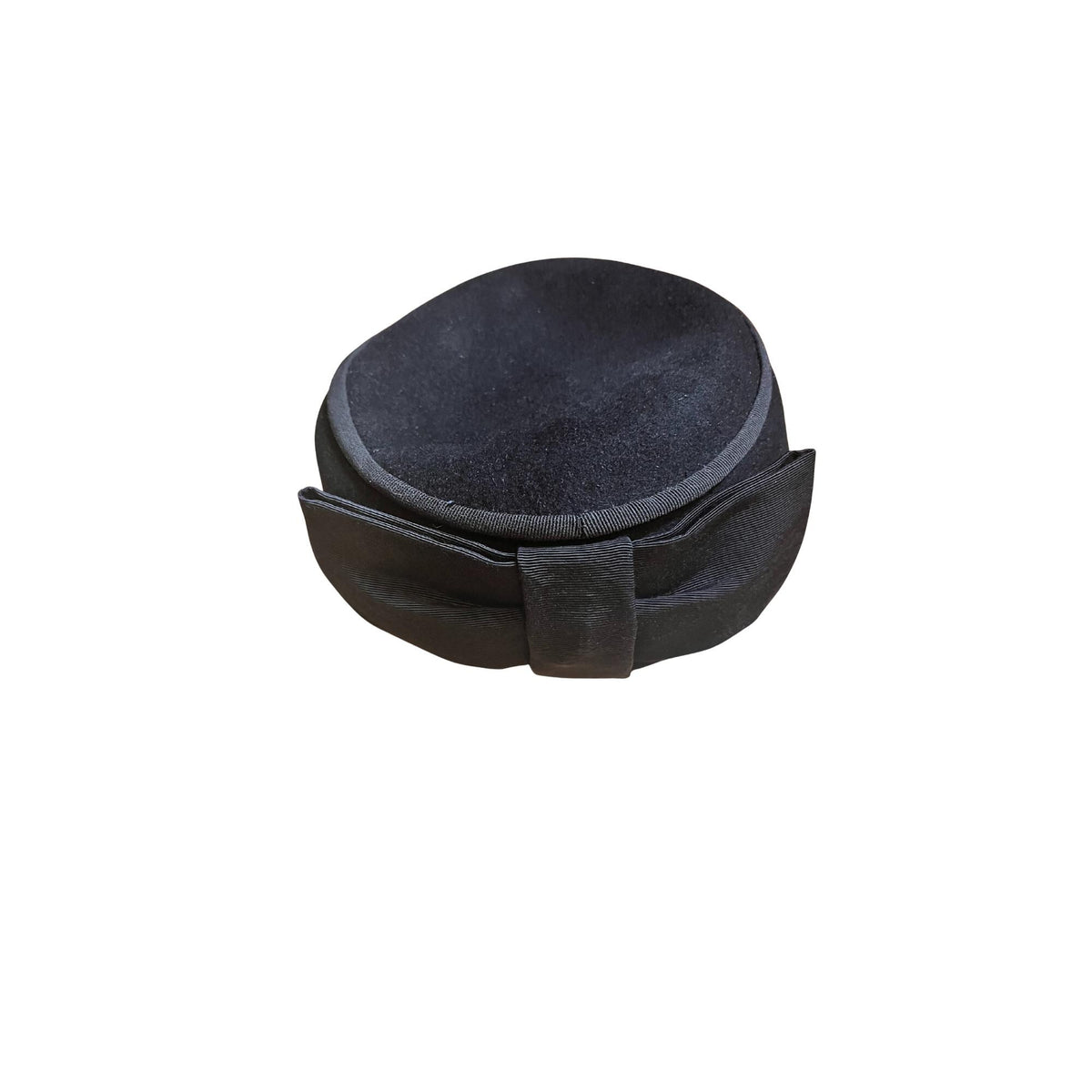 Gallia & Peter 1950s Black Wool Hat