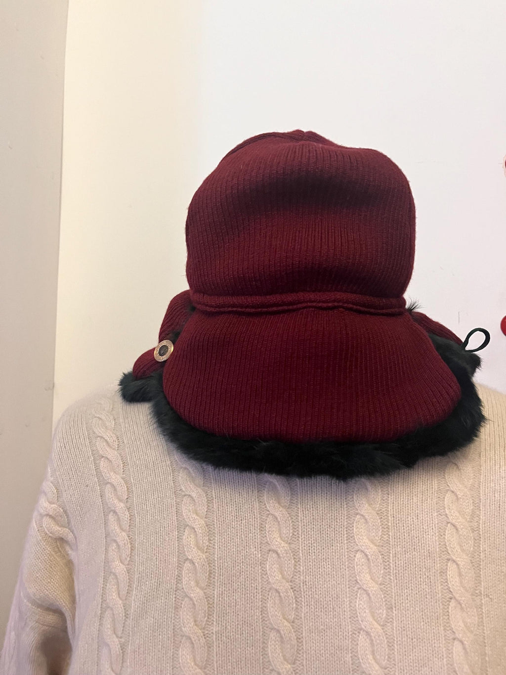 Gianni Versace vintage  Wool Ushanka Hat