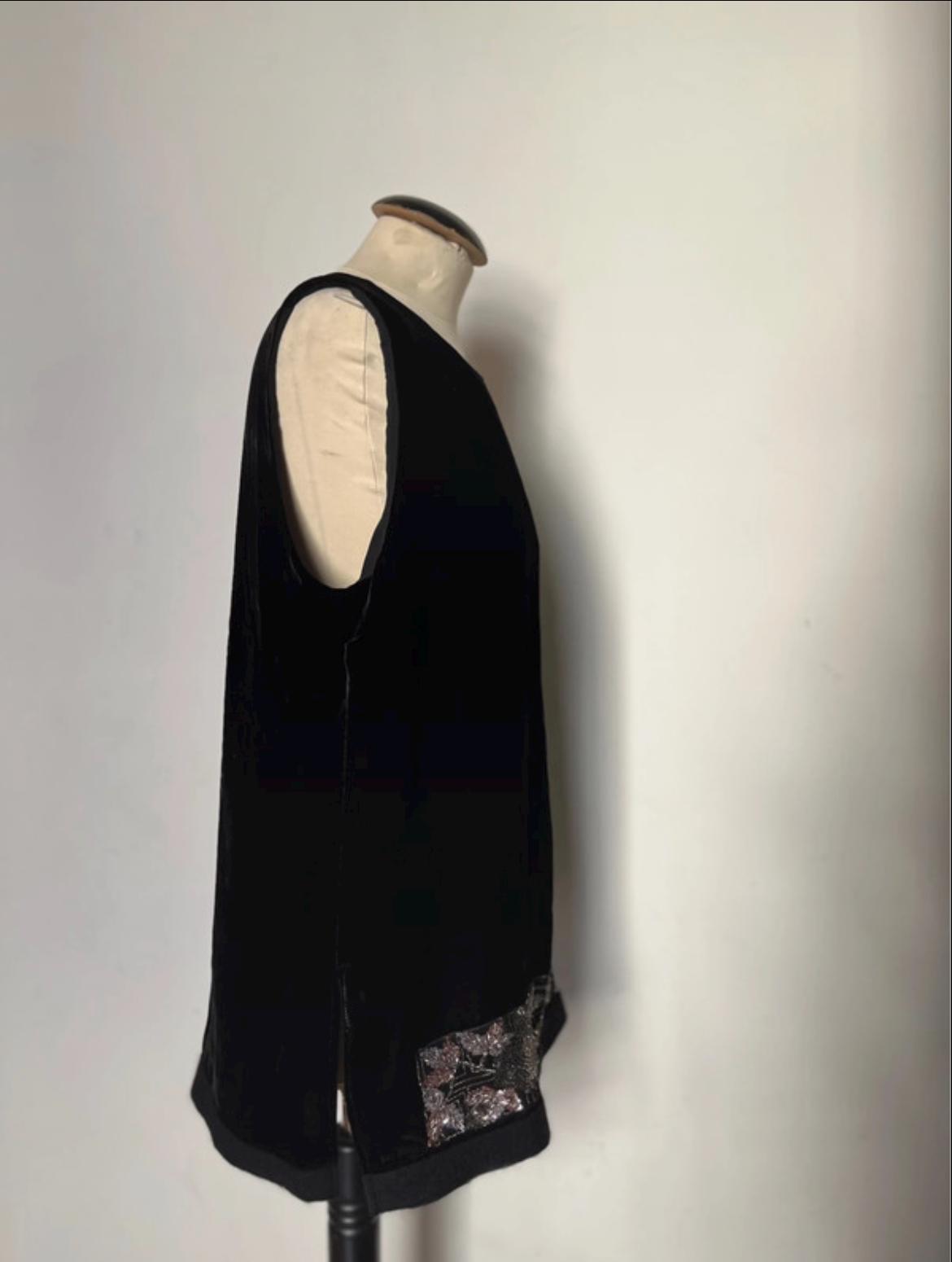 Vintage Velvet Ibrigu Top with Sequin Embroidery Pink Bronze |