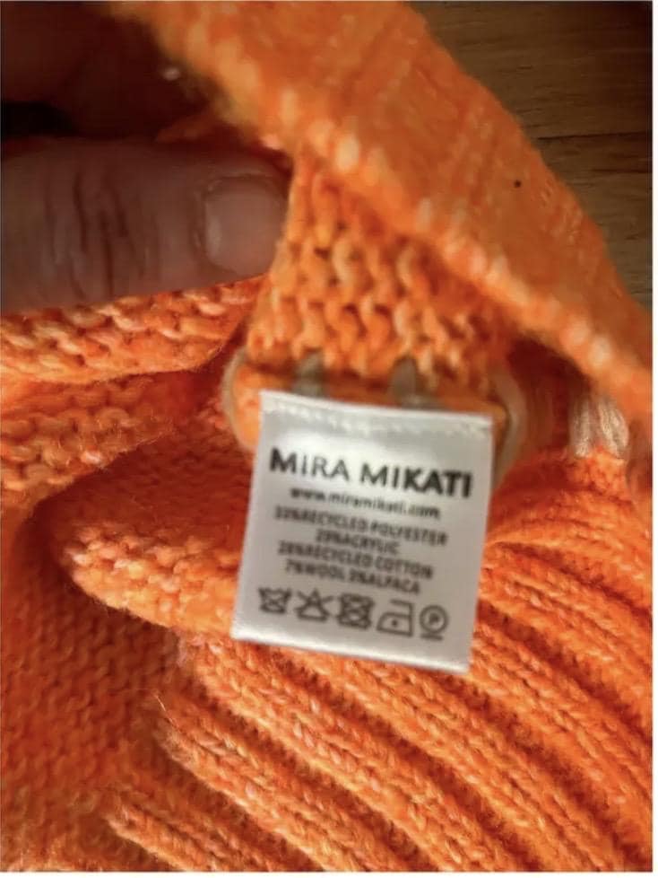 Orange Flowers  Maglia Mira Mikati arancione con motivo floreale