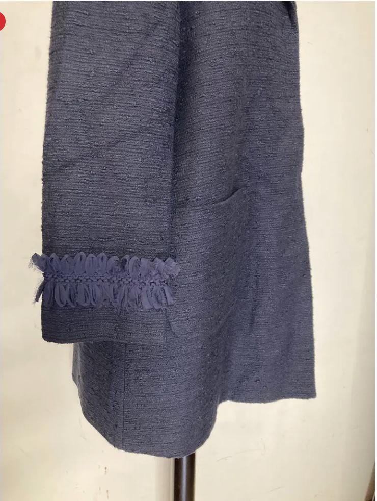 Max & Co Blue Cotton Coat Jacket