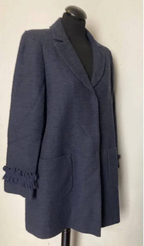 Max & Co Blue Cotton Coat Jacket