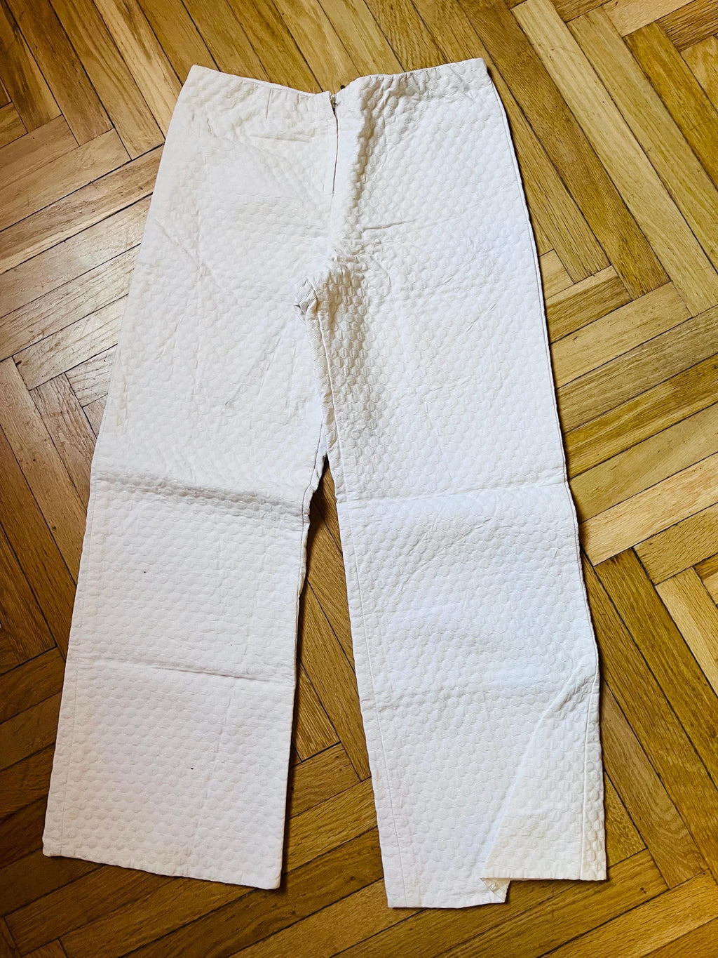 Pantaloni in piqué bianco anni ’60
