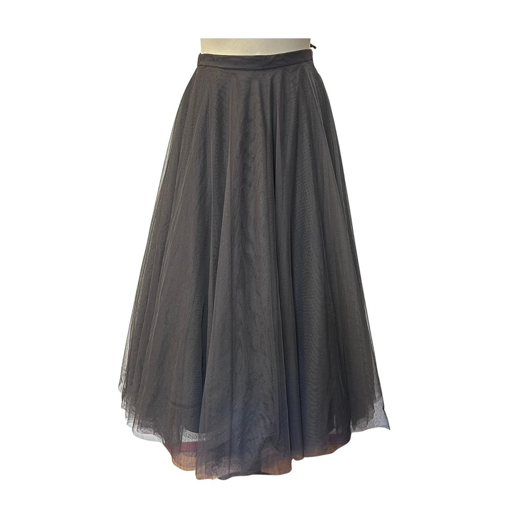 Gonna Mila Schön in tulle grigio fine anni ’80 – primi ’90