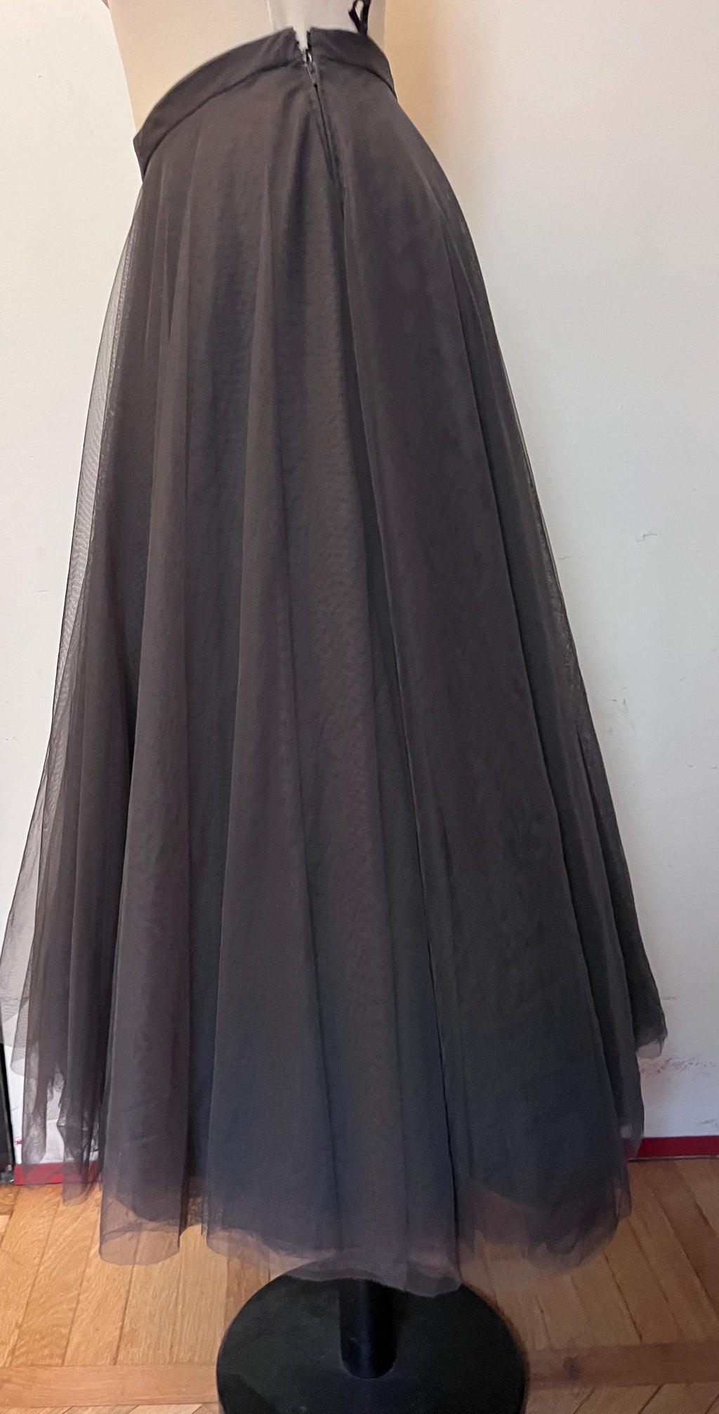 Gonna Mila Schön in tulle grigio fine anni ’80 – primi ’90