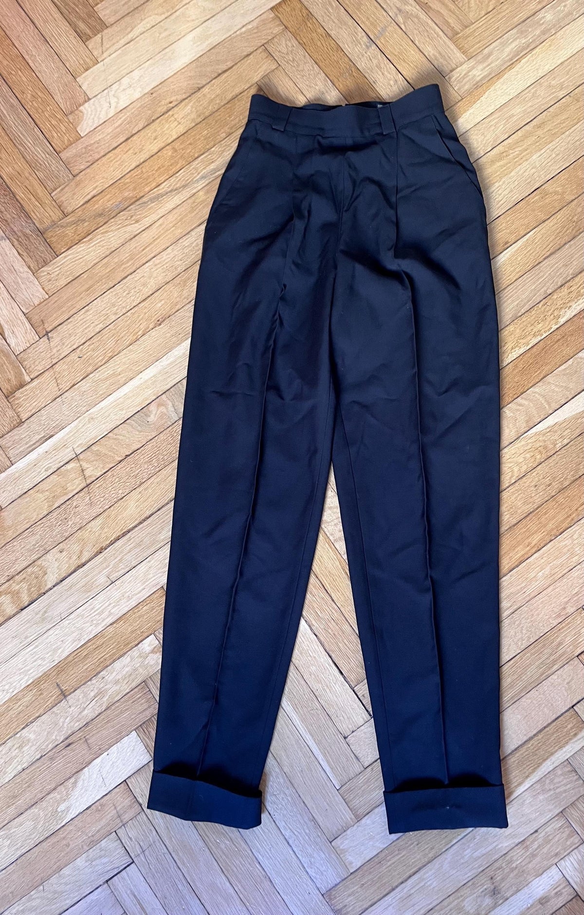 Gianni Versace Couture black wool trousers