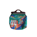 1970s scenic beaded bag