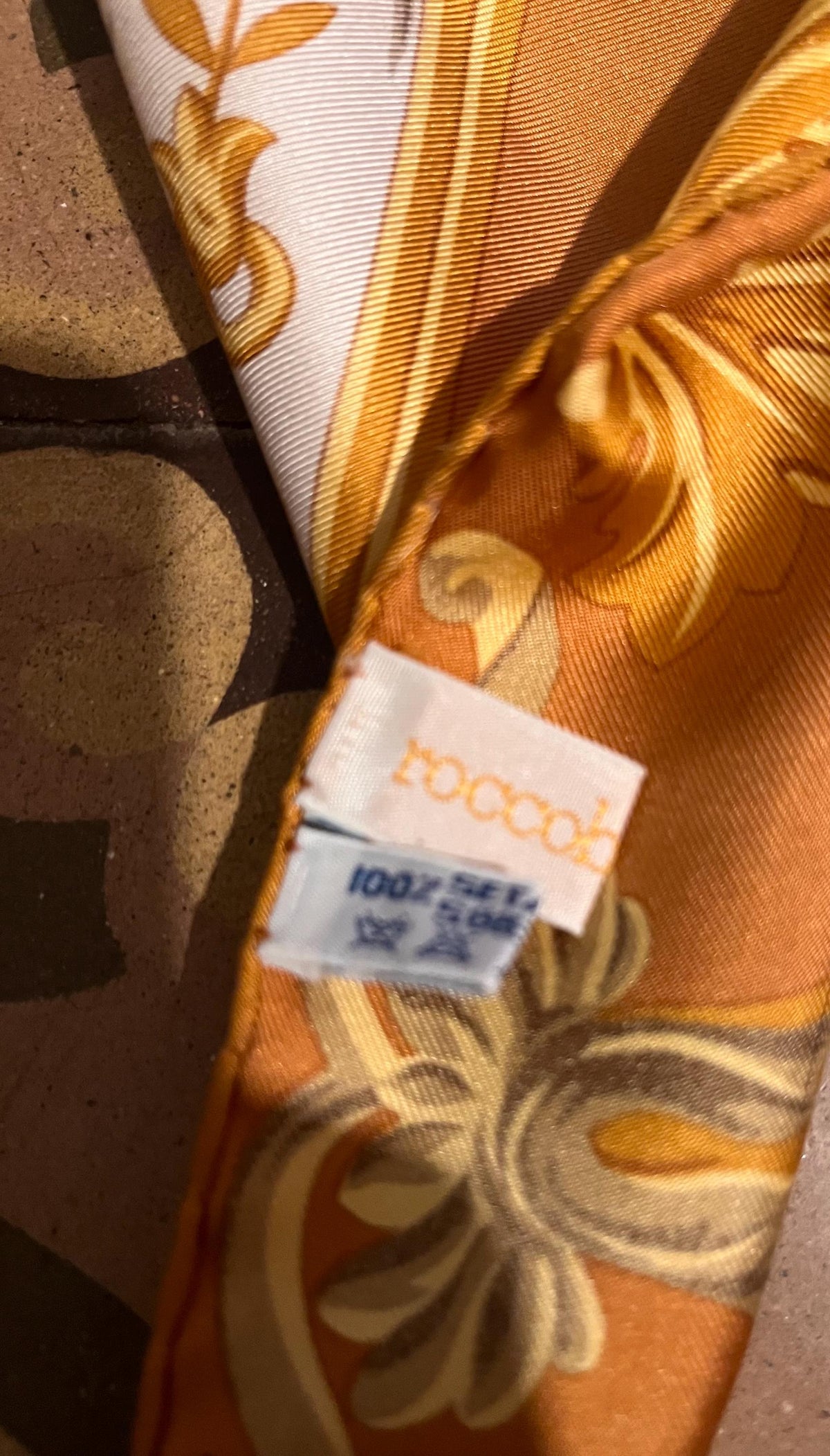 Foulard vintage in seta Roccobarocco