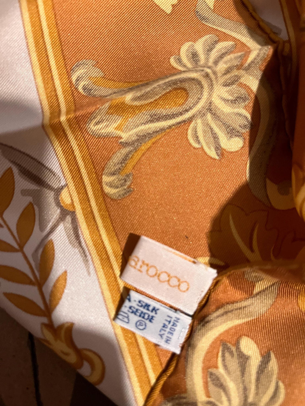 Foulard vintage in seta Roccobarocco