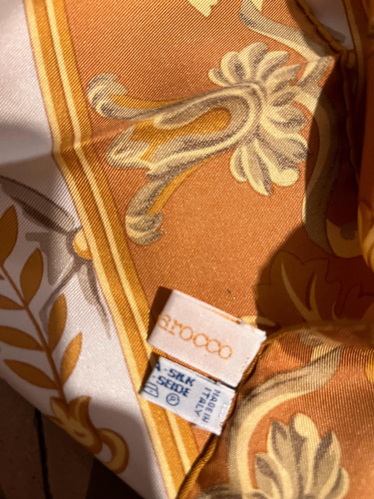 Foulard vintage in seta Roccobarocco