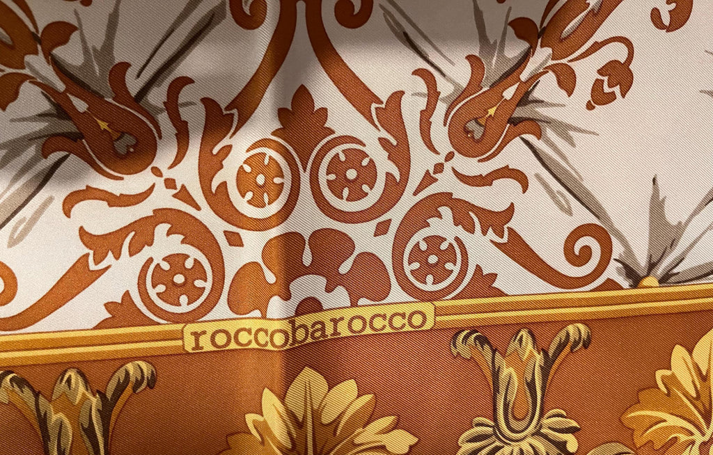 Foulard vintage in seta Roccobarocco