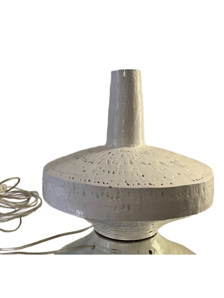 Big MATTLI white ceramic table lamp