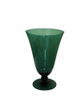 Italian Vintage Green Glass Chalice Vase – 1960s, Empoli Style